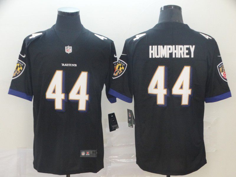 Men Baltimore Ravens #44 Humphrey Black Nike Vapor Untouchable Limited Player NFL Jerseys